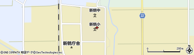 会津美里町立新鶴小学校周辺の地図