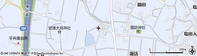 福島県本宮市本宮平井394周辺の地図