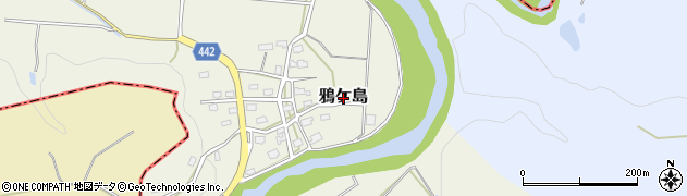 新潟県長岡市鴉ケ島周辺の地図