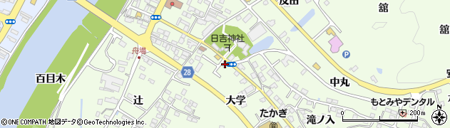福島県本宮市高木大学32-4周辺の地図