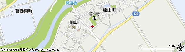 新潟県見附市漆山町周辺の地図
