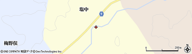 新潟県長岡市塩中39周辺の地図
