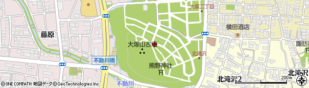 福島県会津若松市一箕町大字八幡（北滝沢）周辺の地図