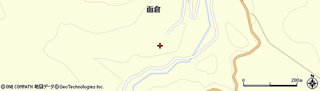 福島県西会津町（耶麻郡）下谷（面倉乙）周辺の地図