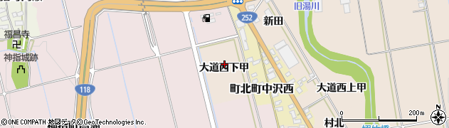 福島県会津若松市町北町大字中沢（大道西下甲）周辺の地図