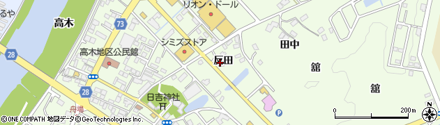 福島県本宮市高木反田周辺の地図