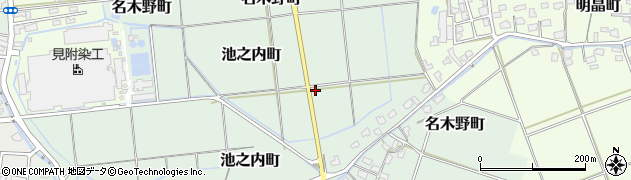 新潟県見附市池之内町周辺の地図