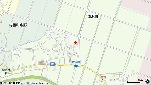 〒940-2465 新潟県長岡市成沢町の地図