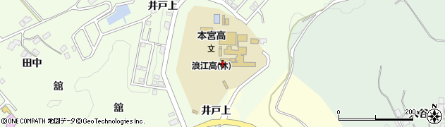 福島県立本宮高等学校周辺の地図