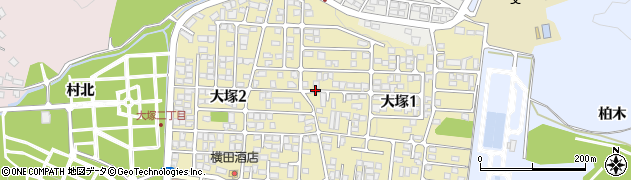 福島県会津若松市大塚周辺の地図