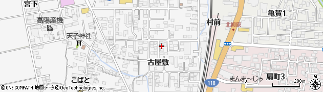 福島県会津若松市町北町大字上荒久田古屋敷59周辺の地図