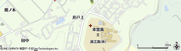 福島県立浪江高等学校周辺の地図