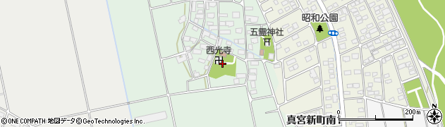 福島県会津若松市北会津町真宮村中周辺の地図