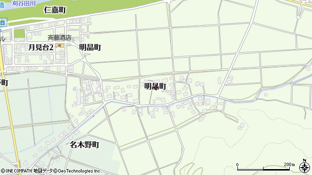 〒954-0033 新潟県見附市明晶町の地図