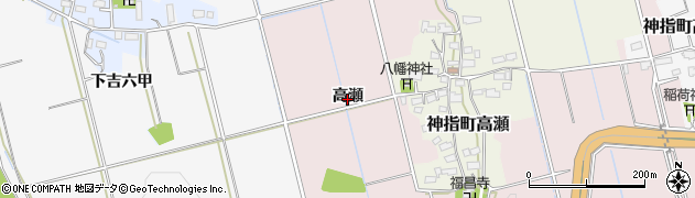 福島県会津若松市神指町大字高瀬（高瀬）周辺の地図
