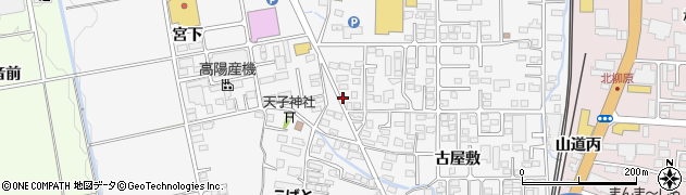 福島県会津若松市町北町大字上荒久田（古屋敷甲）周辺の地図