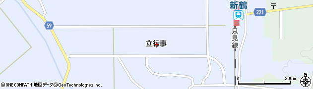 福島県大沼郡会津美里町立石田立行事周辺の地図