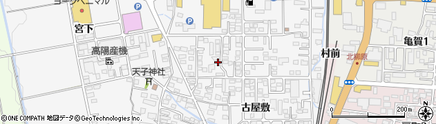 福島県会津若松市町北町大字上荒久田古屋敷20周辺の地図