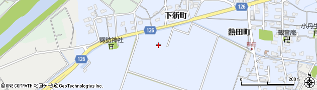 新潟県見附市下新町周辺の地図