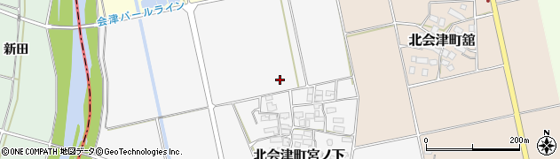 福島県会津若松市北会津町宮ノ下（町畑）周辺の地図