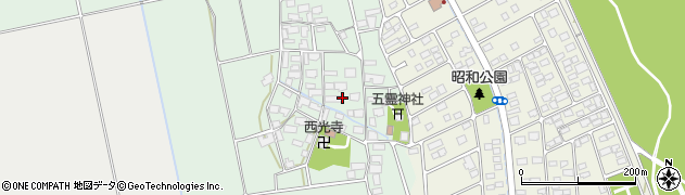 福島県会津若松市北会津町真宮周辺の地図
