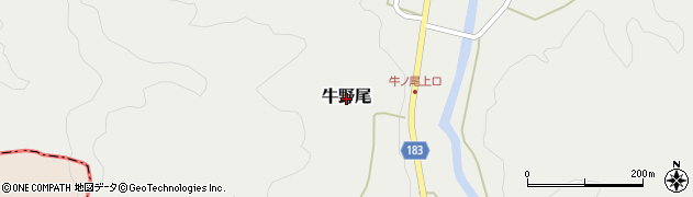 新潟県三条市牛野尾周辺の地図