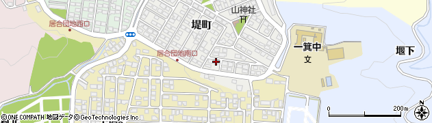 福島県会津若松市堤町周辺の地図