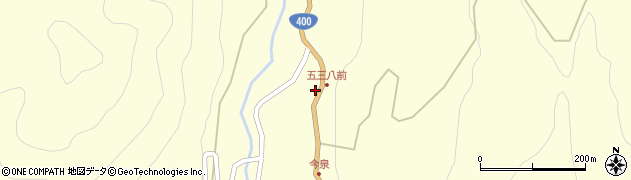 福島県西会津町（耶麻郡）下谷（新屋敷）周辺の地図