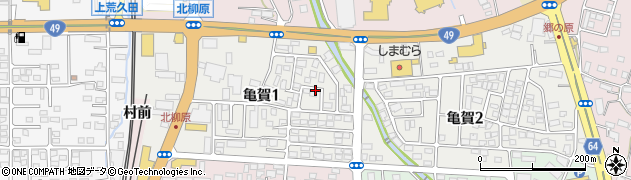 福島県会津若松市一箕町大字亀賀（川西）周辺の地図