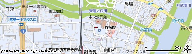 福島県本宮市本宮（矢来）周辺の地図