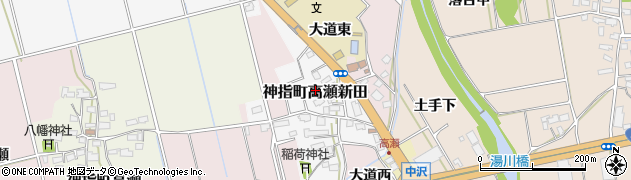 福島県会津若松市神指町高瀬新田周辺の地図