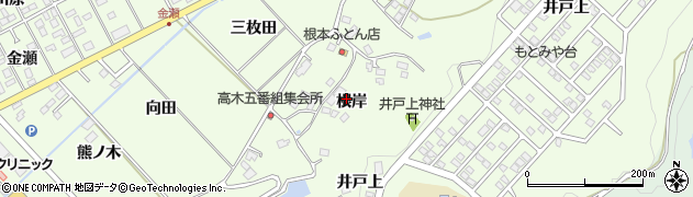 福島県本宮市高木根岸周辺の地図