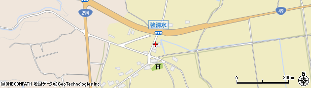 福島県会津若松市河東町八田（沢目）周辺の地図