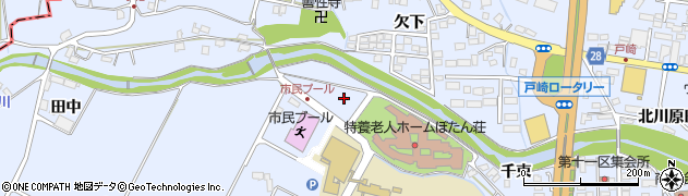 福島県本宮市本宮（上千束）周辺の地図