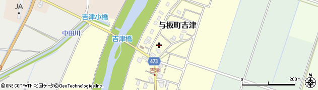 新潟県長岡市与板町吉津周辺の地図