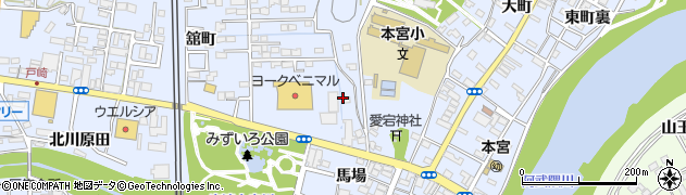 福島県本宮市本宮（鉄砲町）周辺の地図