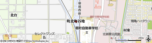福島県会津若松市町北町谷地周辺の地図