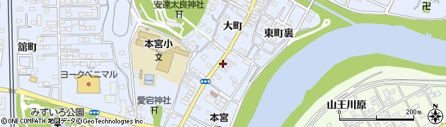 福島県本宮市本宮（大町）周辺の地図