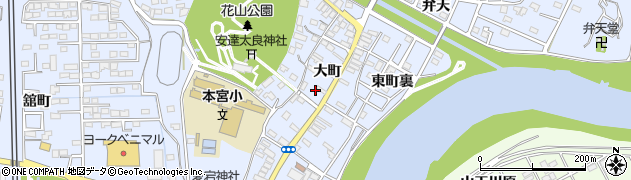 丸一渡辺薪炭店周辺の地図