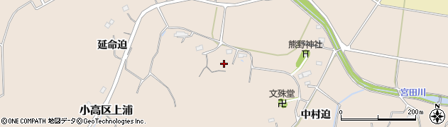 福島県南相馬市小高区上浦周辺の地図