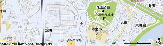 福島県本宮市本宮（舘ノ越）周辺の地図