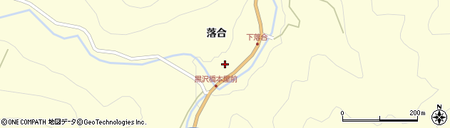 福島県西会津町（耶麻郡）下谷（落合乙）周辺の地図
