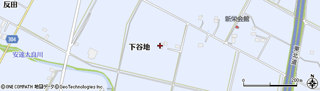 福島県大玉村（安達郡）玉井（下谷地）周辺の地図