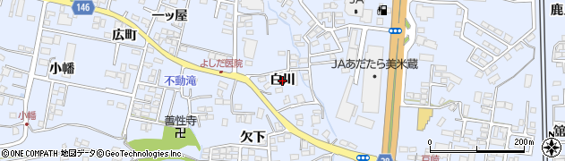 福島県本宮市本宮（白川）周辺の地図