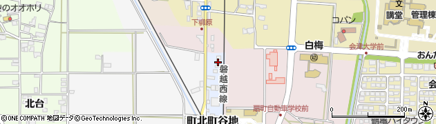 福島県会津若松市町北町谷地23周辺の地図