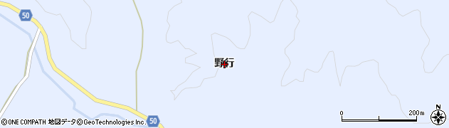 福島県葛尾村（双葉郡）葛尾（野行）周辺の地図