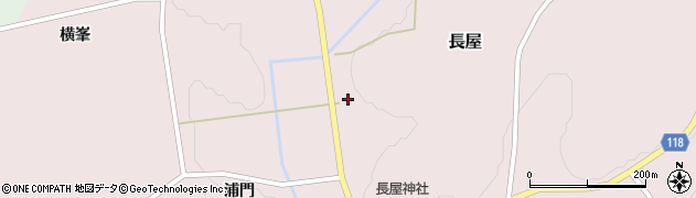 福島県本宮市長屋（鼓石）周辺の地図