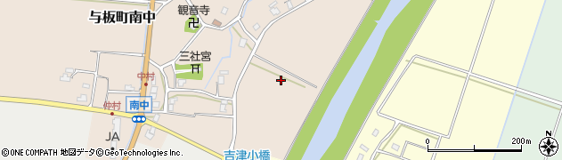 新潟県長岡市与板町南中周辺の地図