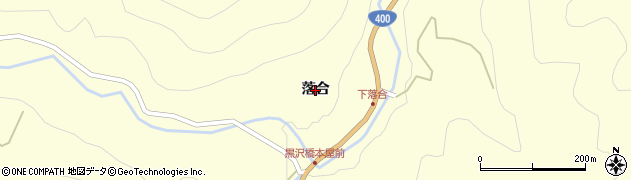 福島県西会津町（耶麻郡）下谷（落合）周辺の地図