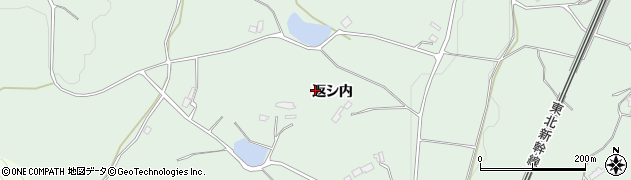 福島県本宮市和田（返シ内）周辺の地図